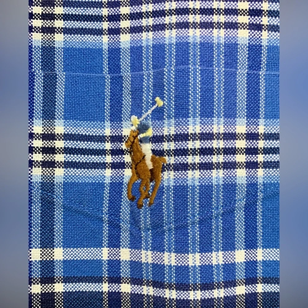 Short sleeve button down, Oxford cloth shirt by Ralph Lauren - Picture 3 of 4